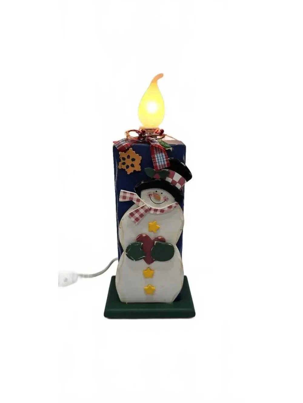 Vintage Style Snowman Candle Lamp Decoration
